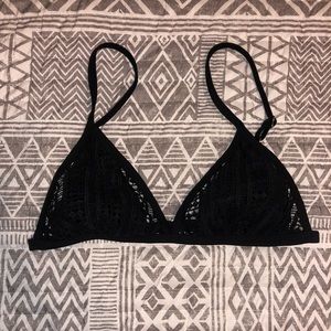 Xhilaration Net Bikini Top Black Size Small